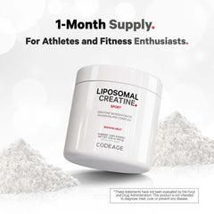 Codeage Liposomal Creatine supplement being poured into a glass