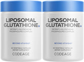Codeage Liposomal Glutathione bottle front shows high-potency Setria L-Glutathione