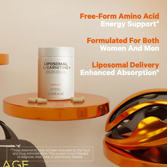 Codeage Liposomal L-Carnitine box packaging with product details.