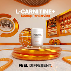 Codeage Liposomal L-Carnitine label design with clear ingredients.