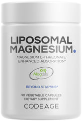 Codeage Liposomal Magnesium L-Threonate bottle highlighting brain support