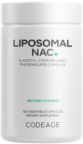 Codeage Liposomal NAC bottle showing a convenient daily supplement for versatile wellness use.