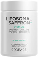Codeage Liposomal Saffron+ bottle front for daily wellness ritual