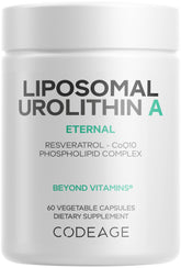 Codeage Liposomal Urolithin A bottle front for easy daily wellness.