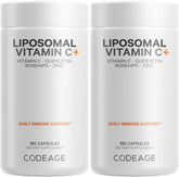 Codeage Liposomal Vitamin C bottle highlights high-potency formula for daily wellness