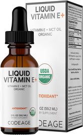 Codeage Liquid Vitamin E+ bottle for daily use
