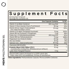 Codeage Men's Multivitamin 50 capsules ready for daily use.