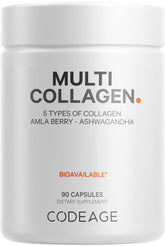 Codeage Multi Collagen bottle front showing all-in-one nutrients for daily use