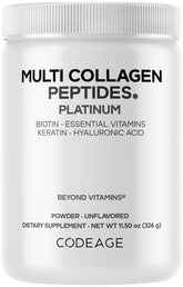 Codeage Multi Collagen bottle front, premium daily supplement for daily use.