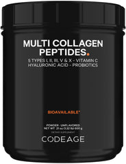 Codeage Black Edition bottle with multi collagen peptides for daily skin support