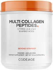 Codeage Multi Collagen powder in 20 oz jar ready for daily use.