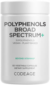 Codeage Polyphenols Broad Spectrum bottle for daily antioxidant support