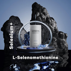 Codeage Liposomal Selenium bottle label detail emphasizing six-month supply.