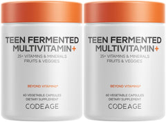 Codeage Teen Multivitamin bottle front showing vegan formula for teens