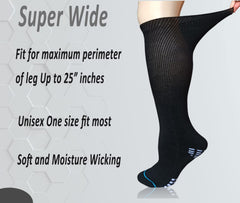 COIYUFUX bariatric foot socks with cushioned sole for swollen feet