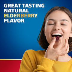 Cold-Eeze Defend-Eeze elderberry flavor lozenge texture detail