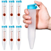 Colingmill 6 count travel sharps container blue for safe on the go disposal.
