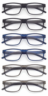 Colloddiss reading glasses black front view, lightweight for comfortable daily reading