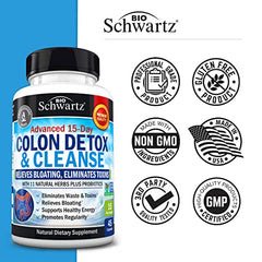 Colon Cleanser label closeup shows probiotic fiber blend details