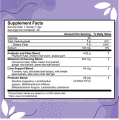 COLON SWEEP measuring scoop for easy daily fiber intake.