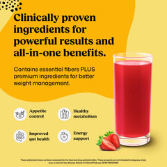 ColonBroom bottle with scoop ready to support daily gut health and weight goals.