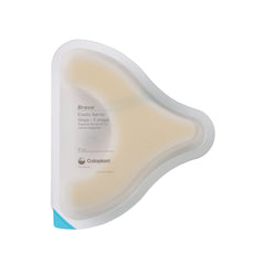 Coloplast Brava elastic barrier strip absorbs moisture for skin-friendly wear.