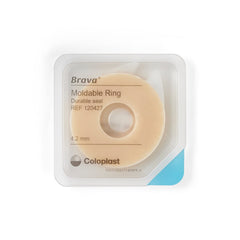 Coloplast Brava moldable barrier ring supports uneven skin surfaces for a snug fit.