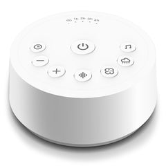 Color Noise sound machine front view with compact design and simple controls for better sleep
