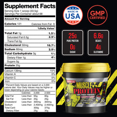 COLOSSAL LABS whey protein scoop showing quick serving for daily protein needs