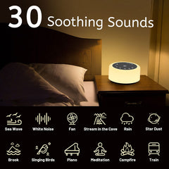 ColourNoise Night Light with 12 colors for mood-friendly illumination