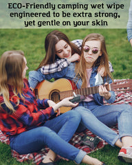 Combat Wipes Gaia aloe cranberry blend cleanses while soothing skin