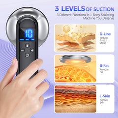 COMEBY Body Sculpting Machine demonstrates cordless portability for easy home or travel use.