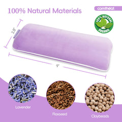 Comfheat microwave hot compress provides moist heat for eye comfort.