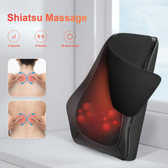 COMFIER back massager on chest, displaying large size for full upper body coverage.