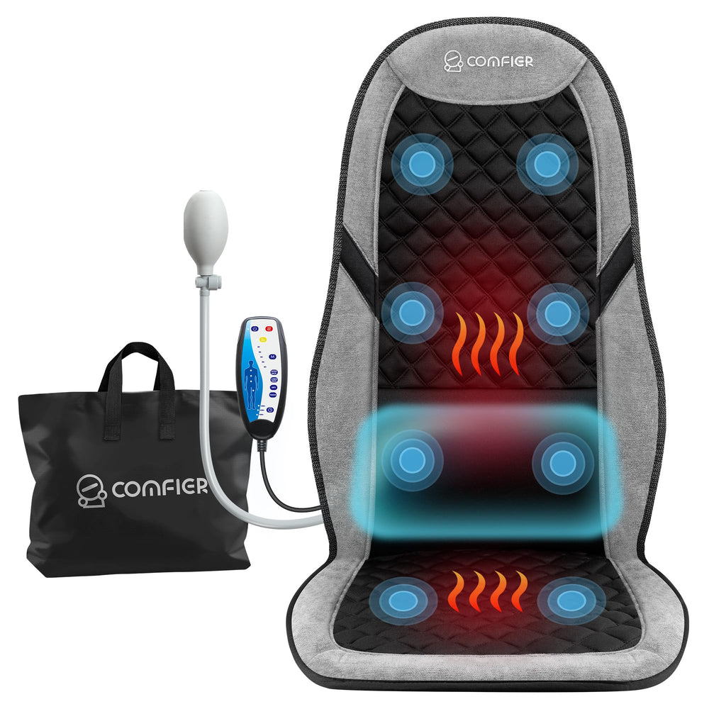 COMFIER back massager with heat delivering targeted back comfort at the desk