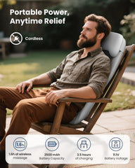 Front view of COMFIER massager showing heat function for soothing warmth