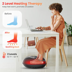 Ergonomic COMFIER foot massager designed for larger feet up to US size 13