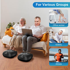 COMFIER Foot Massager shows heat function to warm cold feet.