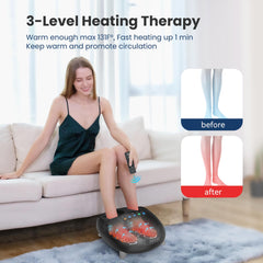 COMFIER heated massage enhances warmth and circulation for restful evenings