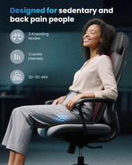 S-track design follows spine for ergonomic comfort