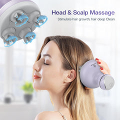 COMFIER scalp massager hand-on use demonstrates a relaxing session.