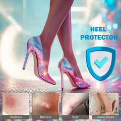 Comfowner heel cushion pad material close-up highlights soft micro-fleece and memory sponge.