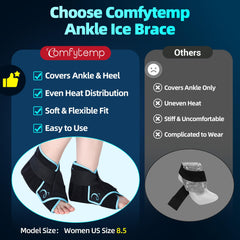 Dual-sided fabric offers cold and warm sensations for versatile relief