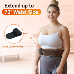 Comfytemp belt extension strap enables up to 70-inch waists