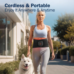 Comfytemp belt wrapped around waist during daily activities