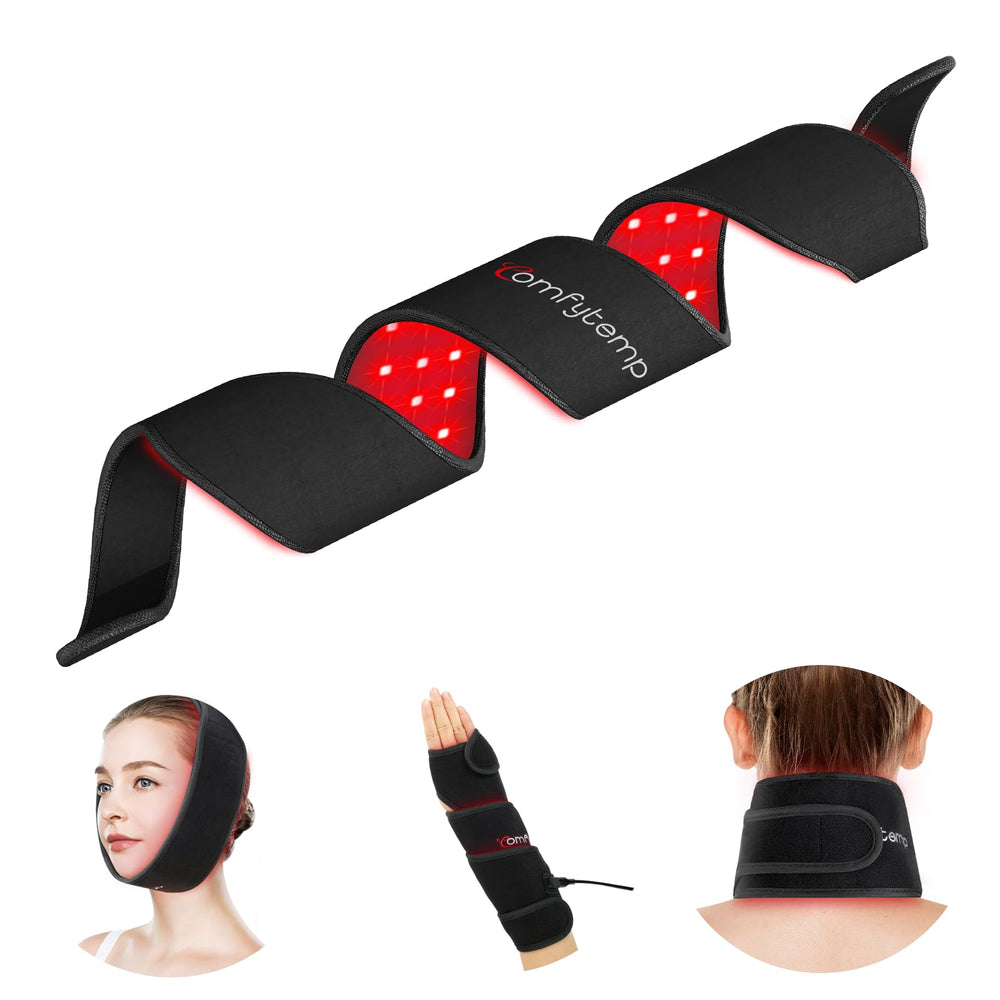 Comfytemp red light wrap extending 37 inches provides broad warmth for joints and muscles