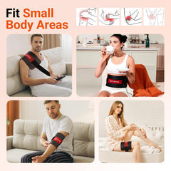 Comfytemp red light wrap back view shows wide coverage for back and torso.