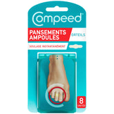 Compeed toe blister bandages 8-pack front view, protecting toes during walking.