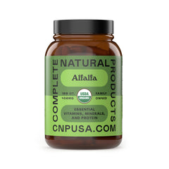 Complete Natural Products Pure Alfalfa Leaf bottle front for daily plant-based support