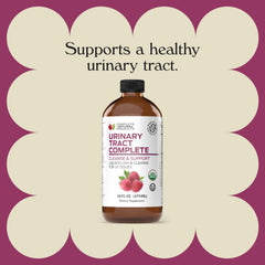 Complete Natural Urinary Tract Complete liquid poured into a glass for quick absorption